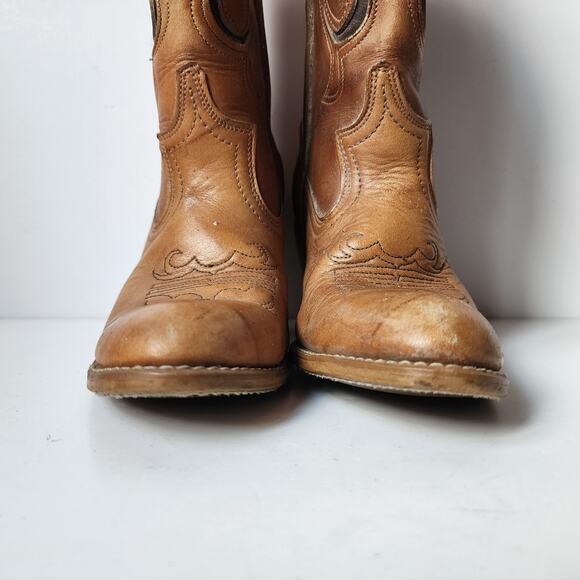 Vintage Dingo Cowboy Western Boots Womens Size 6M 1308 Brown Made In USA - Picture 5 of 12